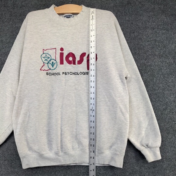 Lee Heavyweight Men's Sweatshirt Gray Large IASP School Psychologists Vintage - Picture 12 of 14